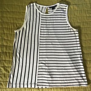 French Connection - Alternating Stripes Tank